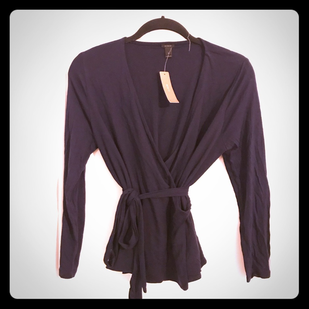 JCrew wrap blouse NWT